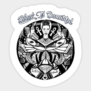 Black Butterfly Goddess Black Is Beautiful Sticker